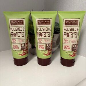 ECOTOOLS BODY SHOWER SCRUBS EXFOLIATING WALNUT SHELLS LOT of 3